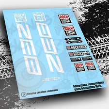 Autocollants compatibles fourches Autocollants autocollants ROCK SHOX ZEB...