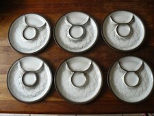 LOT DE 6 ASSIETTES A ARTICHAUD