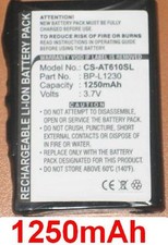 Batterie 1250mAh type BL-L1230 pour Airis T620 T610 T920 T920A T920E T920EF