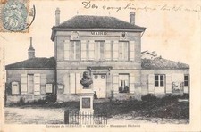 CPA 51 ENV.DE SERMAIZE CHEMINON MONUMENT RICHELET (dos non divisé)