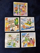 Lot de 5 autocollants vintages