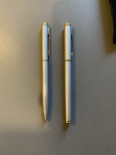 Stylo plume et bille Pierre Cardin métal acier vintage bureau iridium