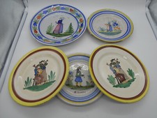 LOT DE 5 ASSIETTES " BRETON "