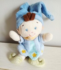 NICOTOY simba petit doudou lutin hochet bleu 15 cm kiabi