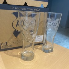 ?6 verres à bière? 1664 33cl, blanc NEUFS en carton. nouveau modèle