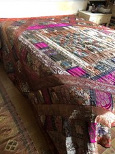 Superbe Dessus de Lit en Satin