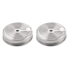2Pcs Acier Acier Bouche Pots