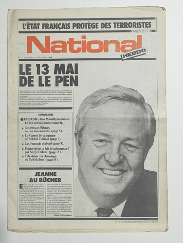 Front national hebdo - front, national/national