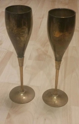 Set two brass wine - set,