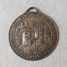Médaille FGSPF Verdun, concours des unions de Lorraine, 21 / 22 juillet 1928