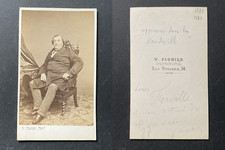 Plumier, Paris, Louis Ferville, acteur du théâtre du Gymnase, circa 1865 vintage