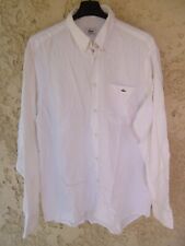 Chemise LACOSTE Devanlay blanc manches longues 42