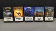 Lot de 5 paquets de cigarettes vides CAMEL RARES  (Anciens - vintage)