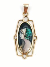 Art Déco Pendentif or 18