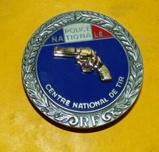POLICE NATIONALE , CENTRE NATIONAL DE TIR ,REPUBLIQUE FRANCAISE , ECHELON OR