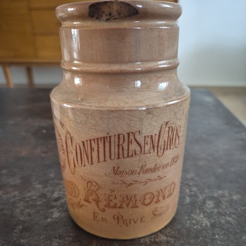 Ancien pot confitures en - confitures,