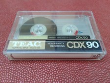 TEAC CDX 90 Vintage 1990 AUDIO BLANK CASSETTE TAPE IEC I/Type I Made in Korea