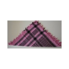 Keffieh rose et noir - ref kefros