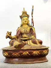 Statue Bouddha Bronze Doré