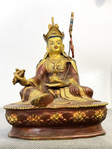 Statue bouddha bronze doré - bouddha,