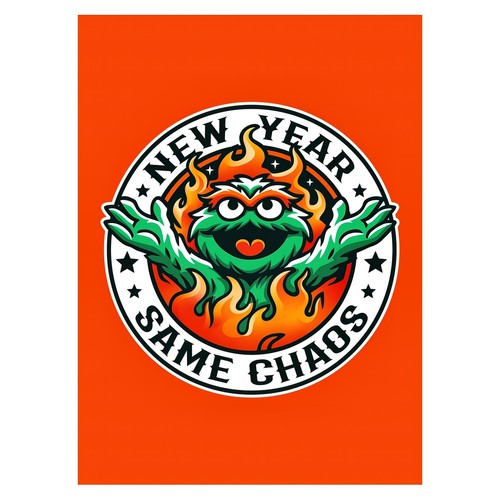 Affiche pop art monstre - pop, vert