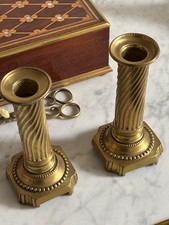 Paire bougeoirs louis xvi - louis,