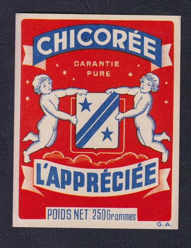 Ancienne étiquette chicorée - ancienne,