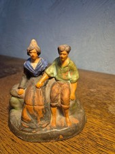 Santon ancien Chave rare couple assis