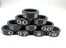 Bagues oiseaux en plastique 2026 pigeons / poules / coques / canard 08mm