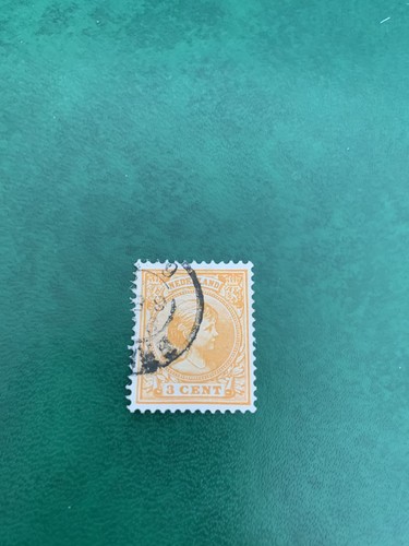 Timbre nederland cent reine - timbre, 3