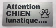 plaque, panneau Attention