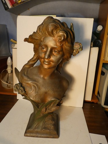 Grand rare buste femme - rare,