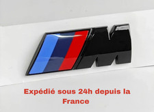 Monogramme BMW M Motorsport Noir Brillant  Badge 3D Plusieurs Tailles Disponible