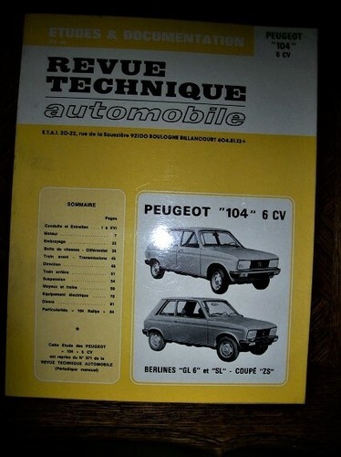 Revue technique peugeot - revue,