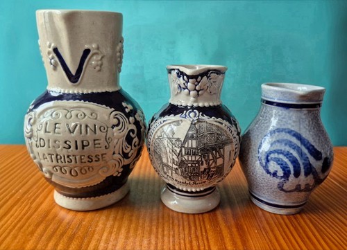 Lot pichets vin grès - 3,
