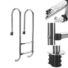 ECHELLE DE PISCINE A 2 ECHELONS EN ACIER INOXYDABLE 304SS, 133CM, ESCALIER PI...