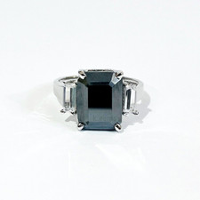 8 CT Diamant Noir Bague 925