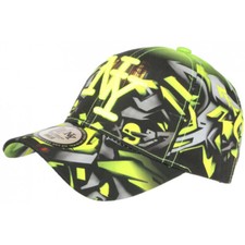 Casquette NY Jaune Fluo et