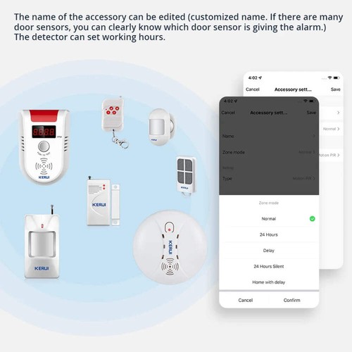 Sirène alarme wifi kerui - d'alarme,