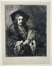 Portrait Homme GRAVURE Eau