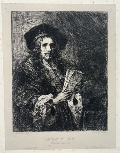 Portrait homme gravure - portrait,