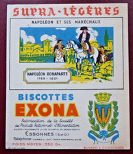 BUVARD - BISCOTTES EXONA - NAPOLÉON ET SES MARÉCHAUX - NAPOLÉON BONAPARTE -