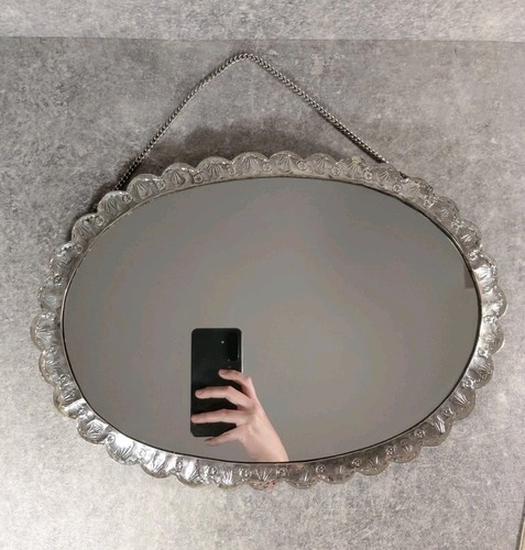 Grand miroir mural turc - grand, argent