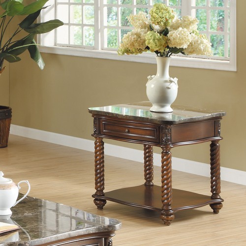 Traditional formal marble top - traditional,