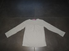 T-shirt manches longues blanc à poids argenté NKY Taille 5 ans 110 cm