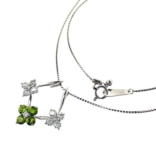 Collier grenat démantoïde