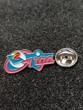Pin's Pins Pin Enamel 62  TÉLÉVISION Française Antenne 2  a2  Émission "Giga" 