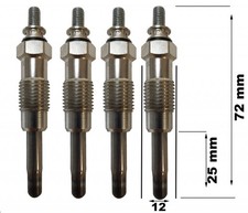 4 Bougies de Préchauffage (602 refs) pour Peugeot 205 I 205 II 304 305 I 305 II.