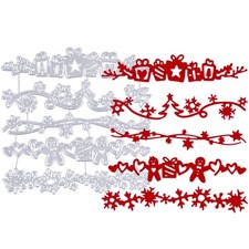 Kit de 5pcs Noël Matrices de Découpe Scrapbooking Dies Cutting Fleur Dentelle...