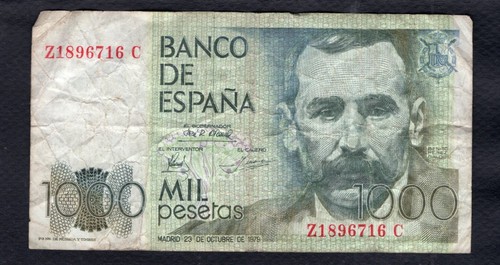 Espagne 1000 pesetas 1979 etat - pesetas,